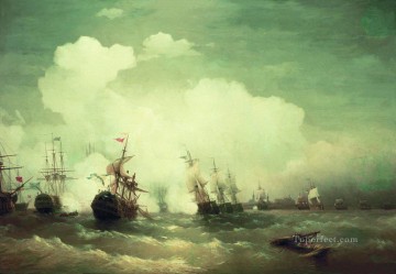 イワン・コンスタンティノヴィチ・アイヴァゾフスキー Painting - レベル1846の海戦 ロマンチックなイワン・アイヴァゾフスキー ロシア
